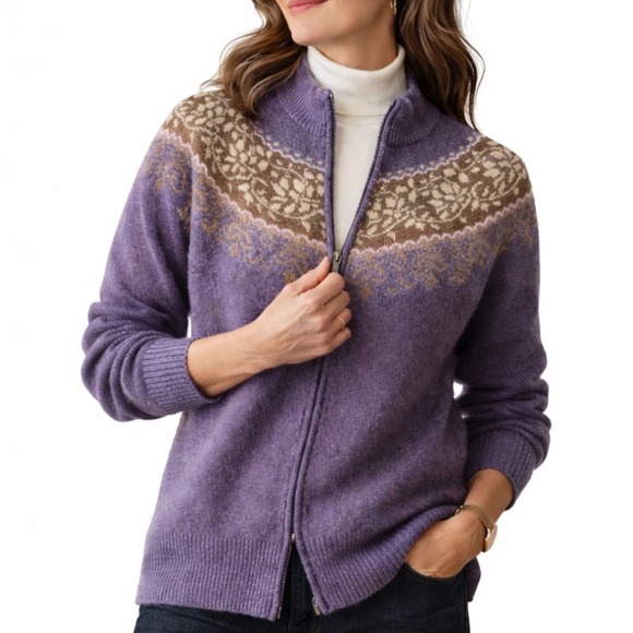 Eddie Bauer Sweaters - Eddie Bauer XL Petite Wool Cardigan Sweater.